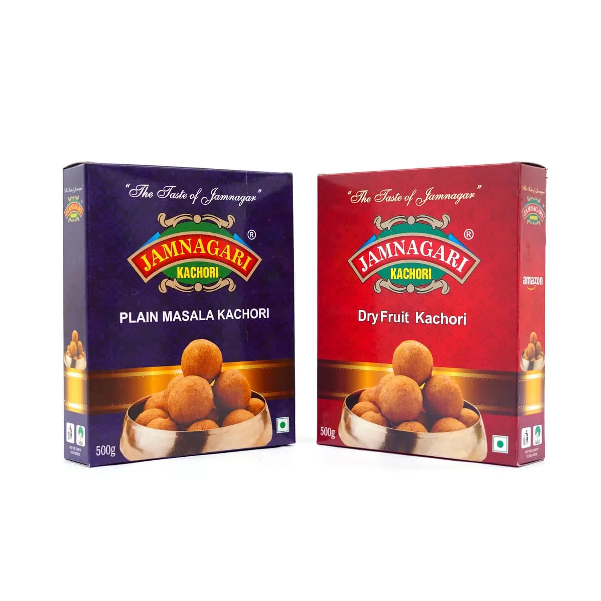 Plain Masala Kachori and Dry Fruit Kachori packs together — the 1kg combo